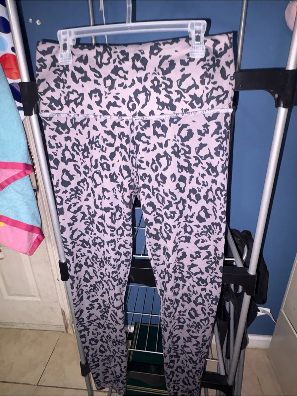 Balance Collection Pink and Black Leopard-Print Kids Leggings